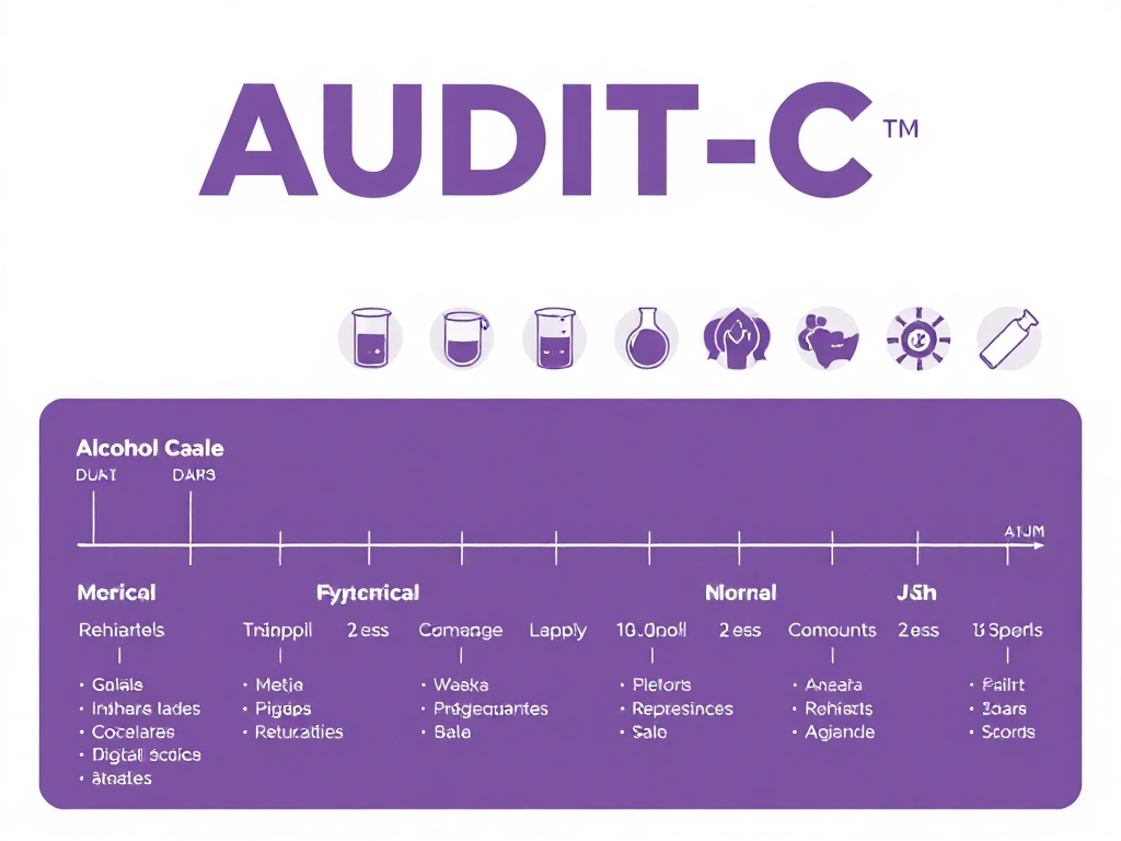 Preguntas del instrumento AUDIT-C para evaluaci&oacute;n de consumo de alcohol