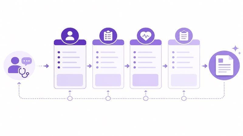 Estructura de notas SOAP para documentación clínica