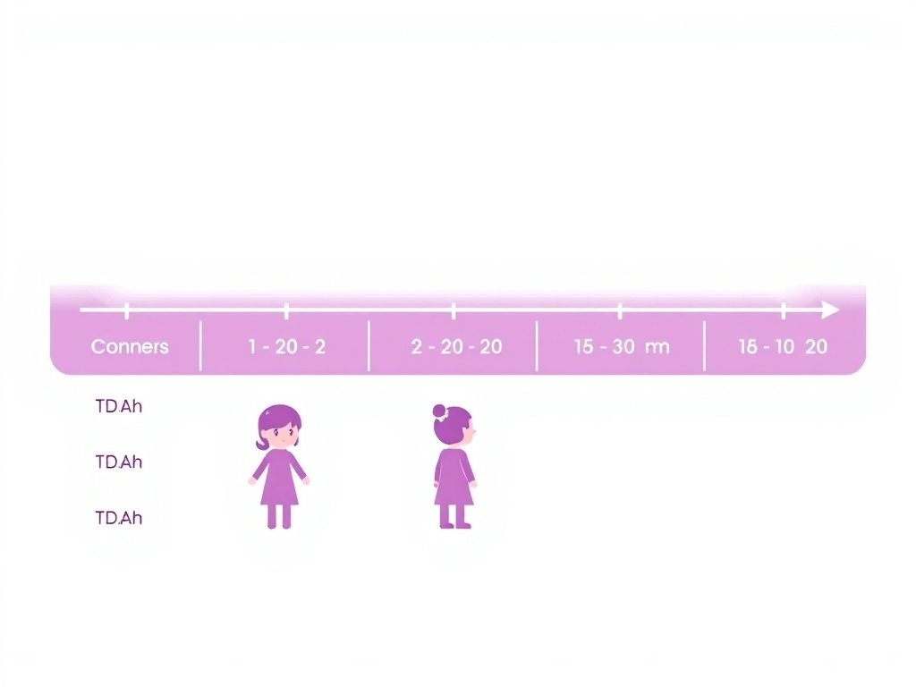 Gr&aacute;fico de interpretaci&oacute;n de puntuaciones en la escala Conners 3