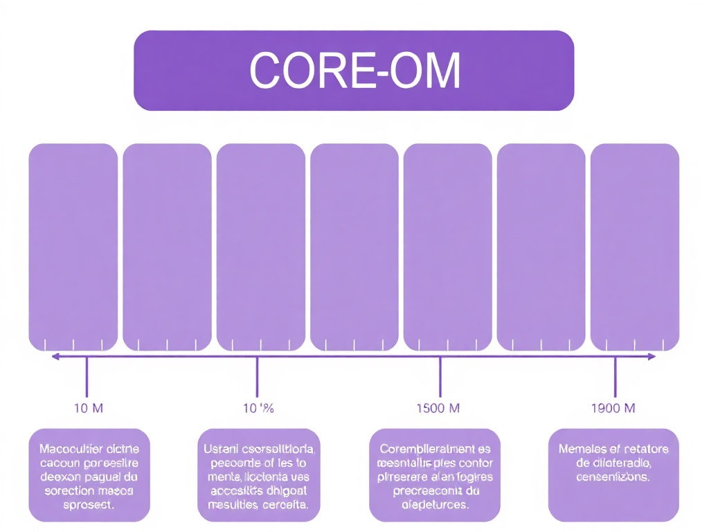 Gr&aacute;fico evoluci&oacute;n CORE-OM durante proceso terap&eacute;utico