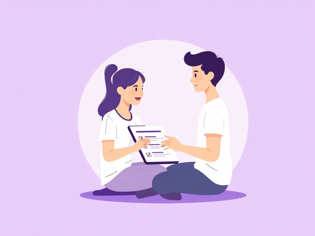 Profesional de la salud mental realizando tamizaje de sustancias con adolescente en consulta clínica