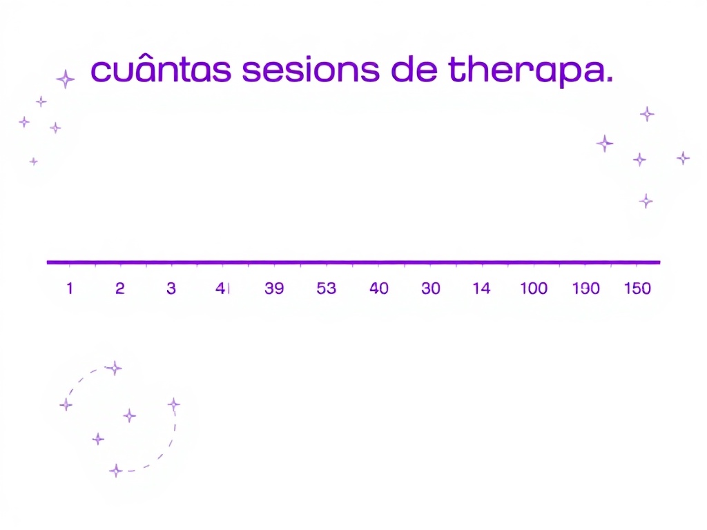 Gráfico que muestra la evolución típica del progreso terapéutico en relación con el número de sesiones