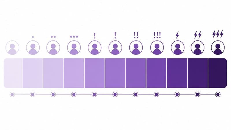 Gráfico interpretación DAST-10 rangos puntuación adicciones púrpura