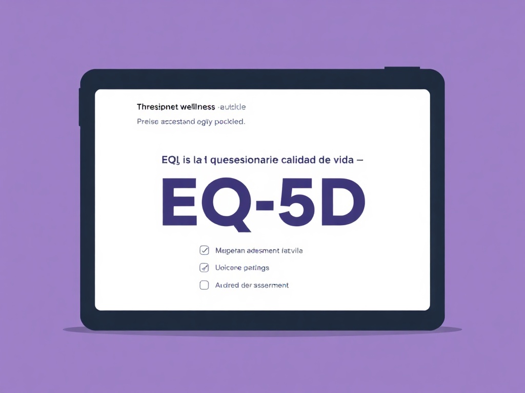 Interfaz del cuestionario EQ-5D para evaluación de calidad de vida en consulta clínica