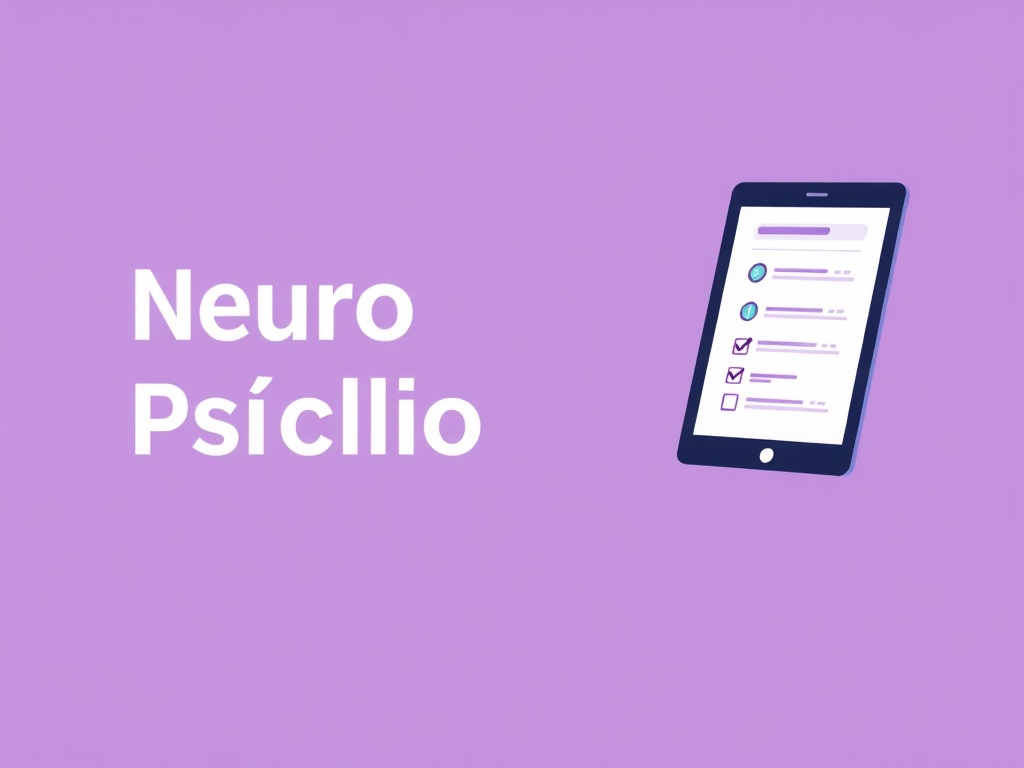 Profesional realizando evaluaci&oacute;n neuropsicol&oacute;gica con materiales cl&iacute;nicos estandarizados