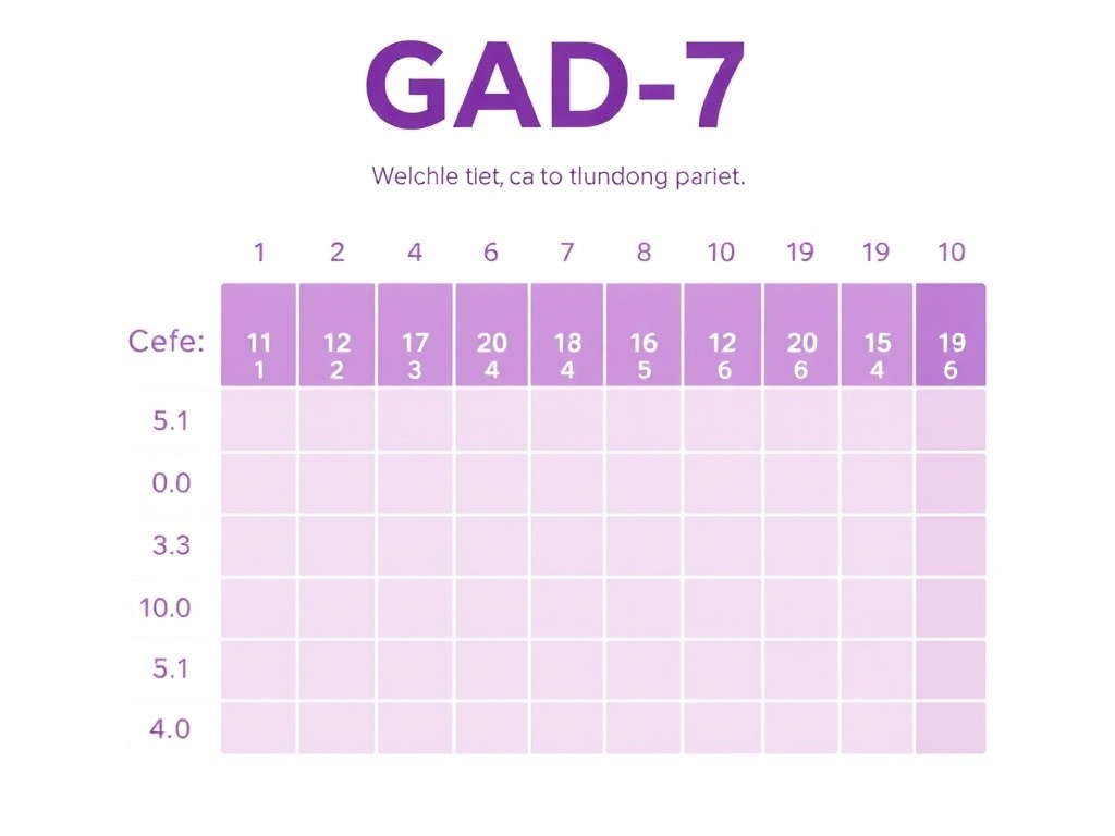 Tabla de puntuación y niveles de severidad del GAD-7