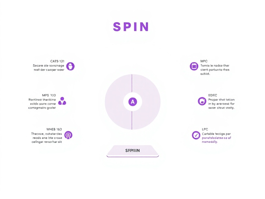 Tabla de puntos de corte y rangos de interpretaci&oacute;n del Mini-SPIN