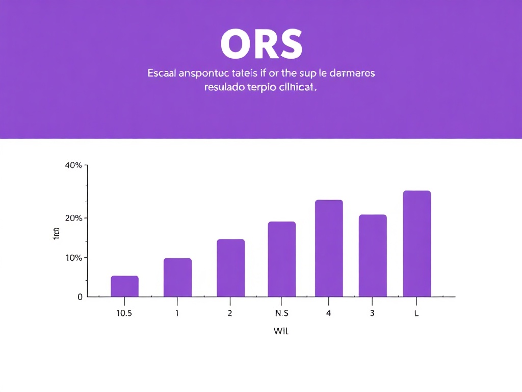 Gr&aacute;fico de evoluci&oacute;n del puntaje ORS a lo largo de seis sesiones terap&eacute;uticas