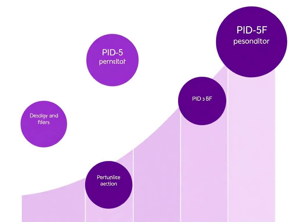 Gr&aacute;fico de dominios de personalidad patol&oacute;gica evaluados en el inventario PID-5-BF