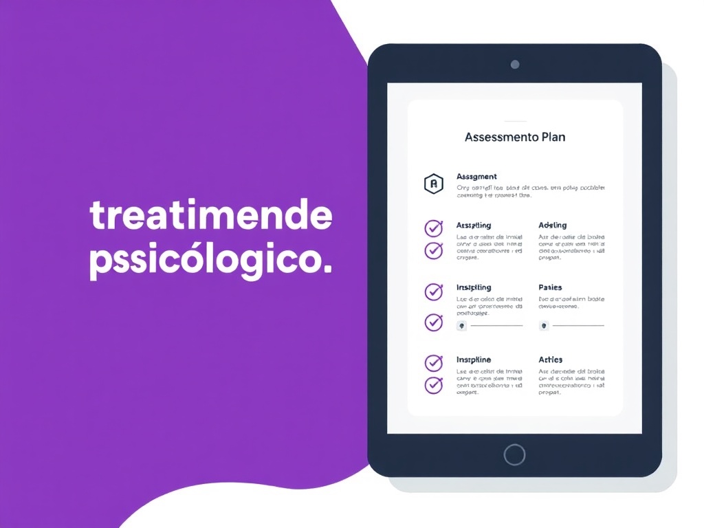 Psicólogo elaborando plan de tratamiento psicológico con paciente en consulta