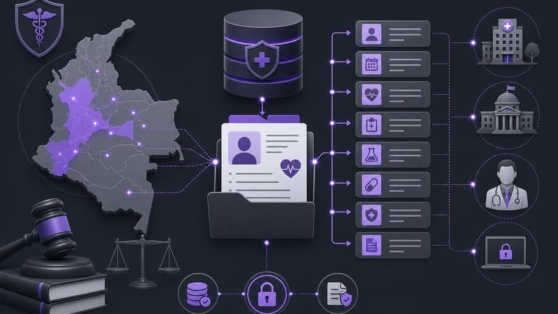 Diagrama estructura RIPS Colombia psicología clínica púrpura