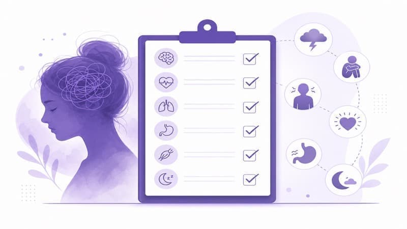 Visualización de síntomas de ansiedad en herramienta de evaluación clínica