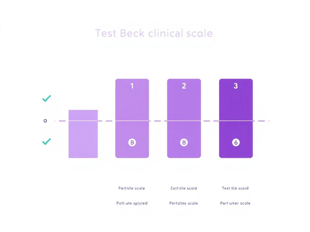 Escala de severidad del test Beck BDI-II con rangos clínicos