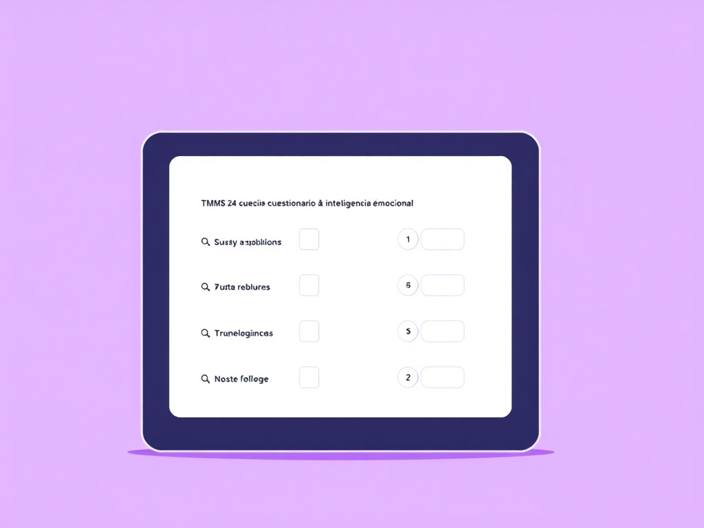 Representaci&oacute;n gr&aacute;fica del cuestionario TMMS-24 para evaluar inteligencia emocional